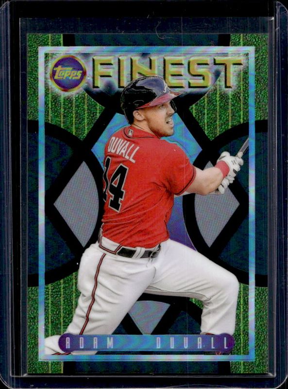 Adam Duvall 2022 Topps Finest Flashbacks #133 Black Refractor /25 RAW