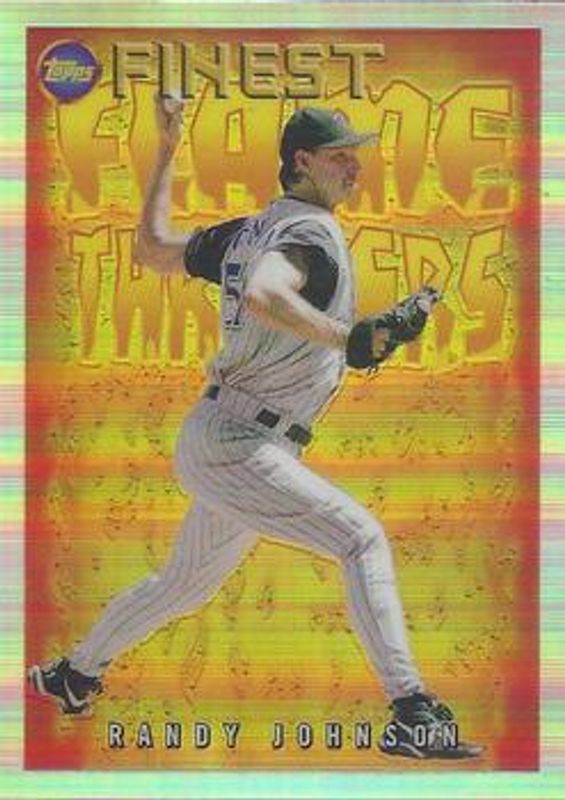 Randy Johnson 2022 Topps Finest Flashbacks #FT-3 Flame Throwers RAW