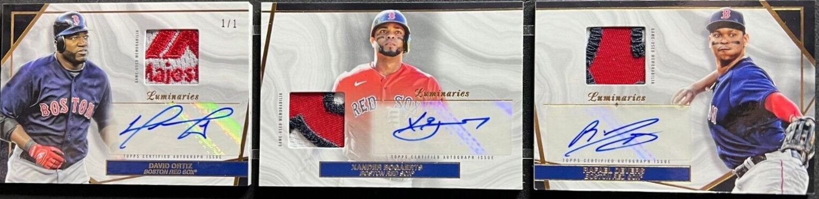 2022 Topps Luminaries #GLTA-OBD Guiding Light Triple Autographs - Gold /1