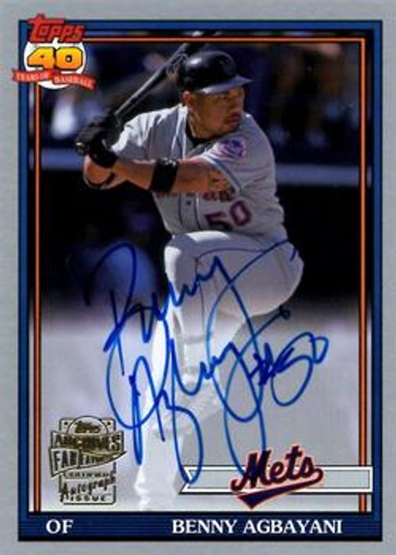 2021 Topps Archives #FFA-BAG Fan Favorites Autographs - Silver /99