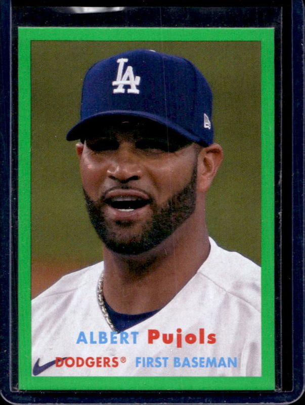Albert Pujols 2021 Topps Archives #42 Green /125 RAW