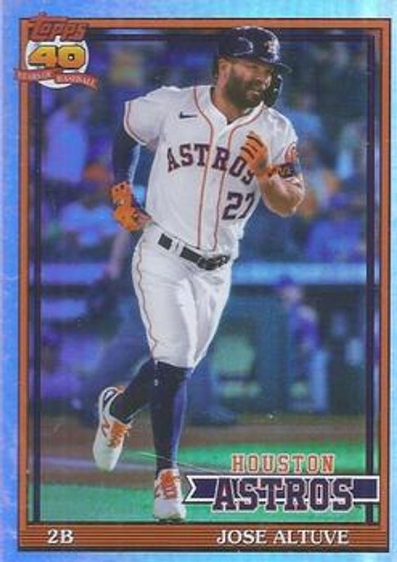 Jose Altuve 2021 Topps Archives #186 Rainbow Foil /150 RAW