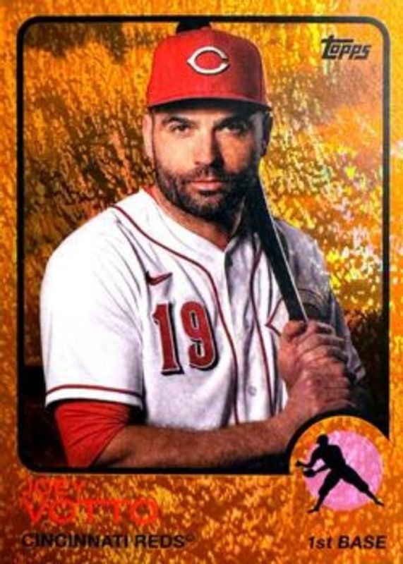 Joey Votto 2021 Topps Archives #102 Orange Hot Foil /15 RAW