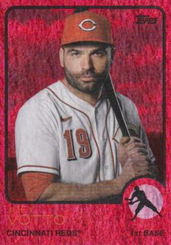Joey Votto 2021 Topps Archives #102 Red Hot Foil /50 RAW