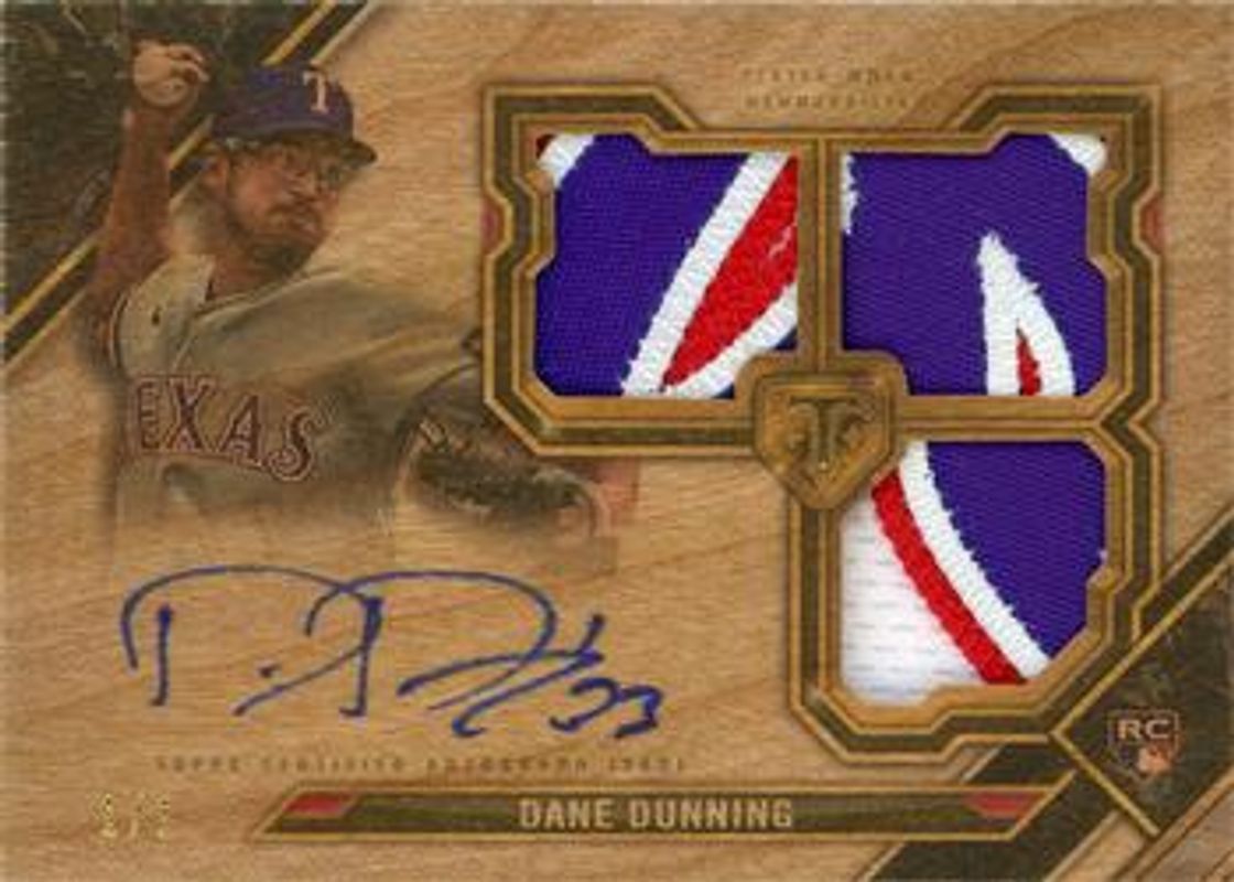 2021 Topps Triple Threads #RFPAR-DD Rookie & Future Phenoms Autographs Relics - Wood /1
