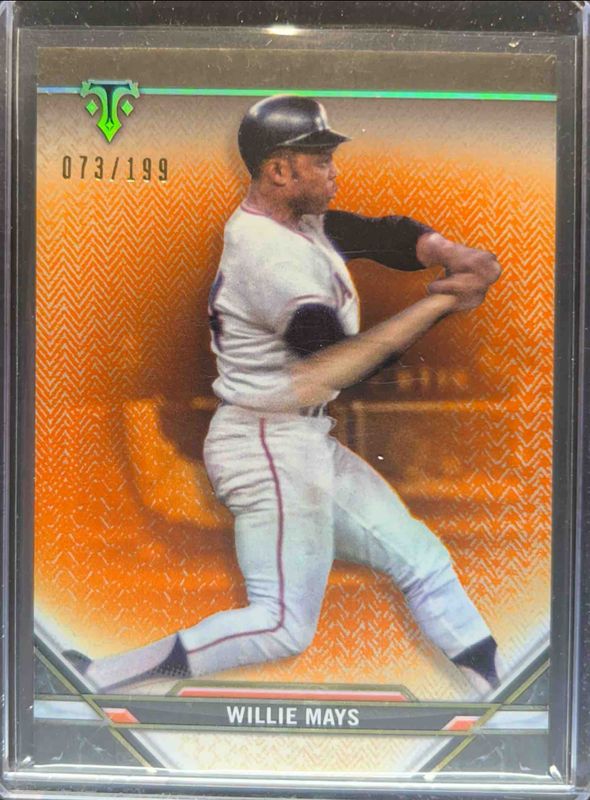 Willie Mays 2021 Topps Triple Threads #88 Amber /199 RAW