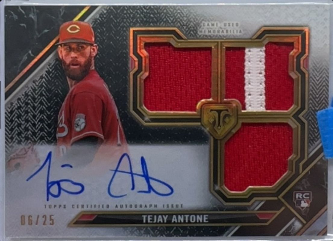 2021 Topps Triple Threads #RFPAR-TA Rookie & Future Phenoms Autographs Relics - Onyx /25