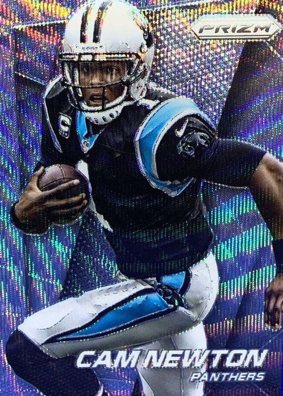 Cam Newton 2014 Prizm #119 Light Blue Wave /99 RAW