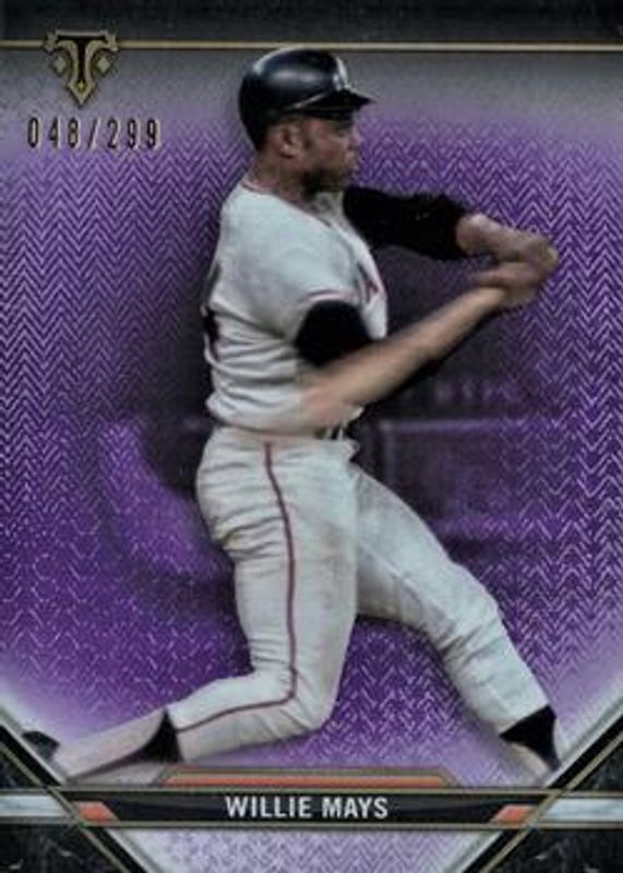 Willie Mays 2021 Topps Triple Threads #88 Amethyst /299 RAW