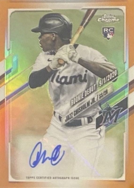 2021 Topps Chrome Update #RDA-JC Rookie Debut Autographs - Orange Refractor /25