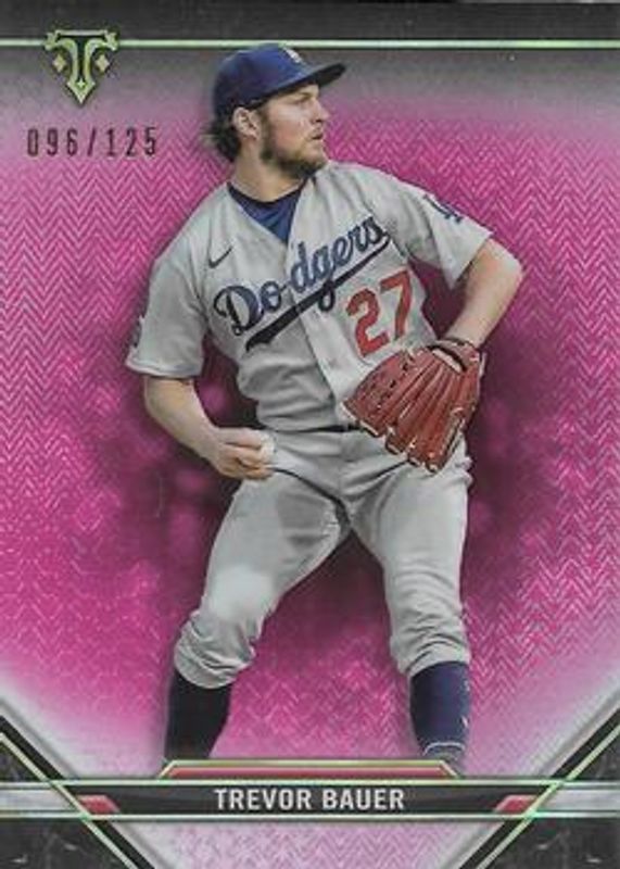 Trevor Bauer 2021 Topps Triple Threads #69 Tourmaline /125 RAW