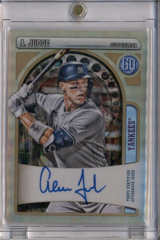 Aaron Judge 2021 Topps Gypsy Queen #212 Chrome Box Topper Autographs /25 RAW