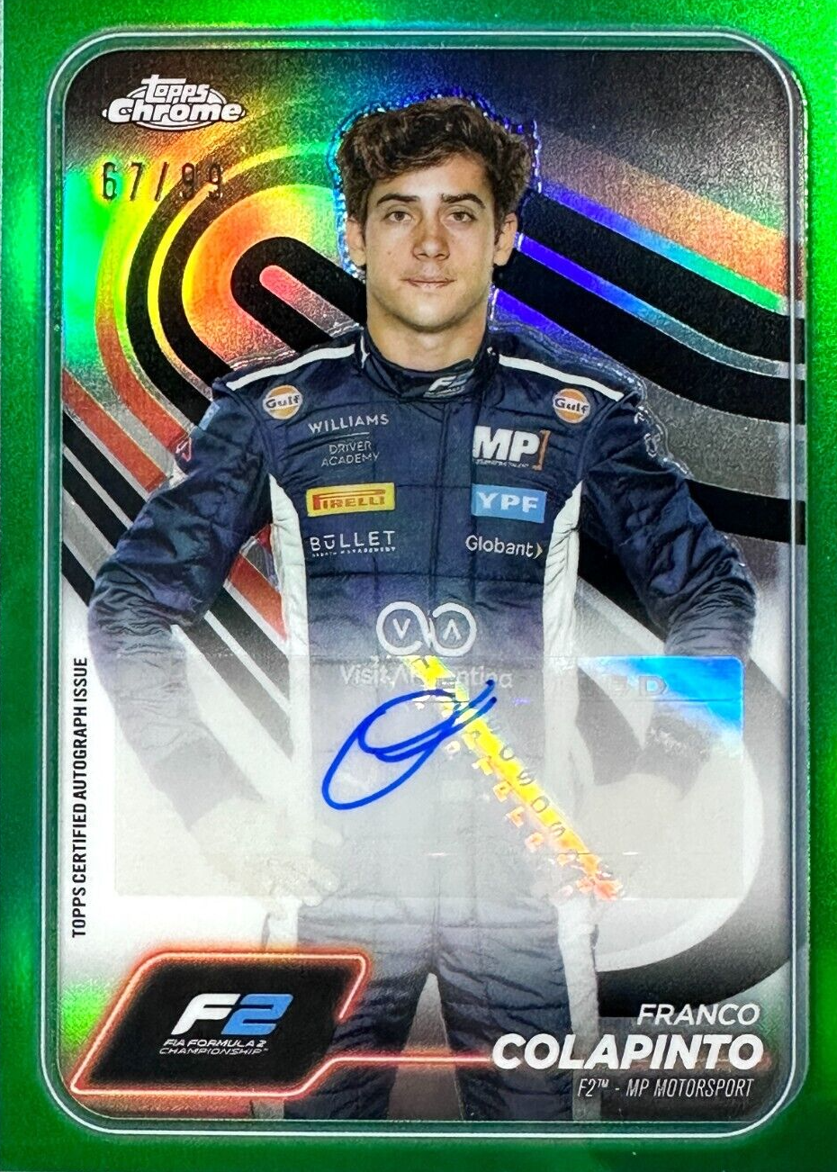 Franco Colapinto 2024 Topps Chrome Formula 1 #CAC-COL Autographs