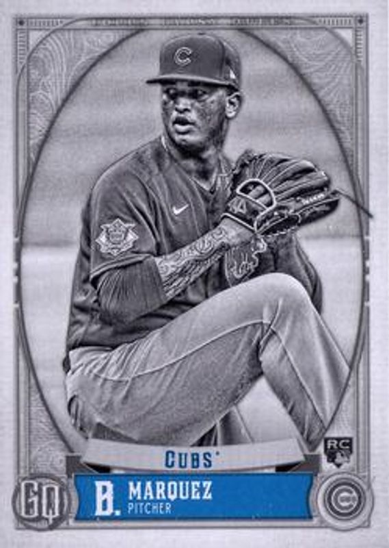 Brailyn Marquez 2021 Topps Gypsy Queen #116 Black & White /50 Rookie RAW