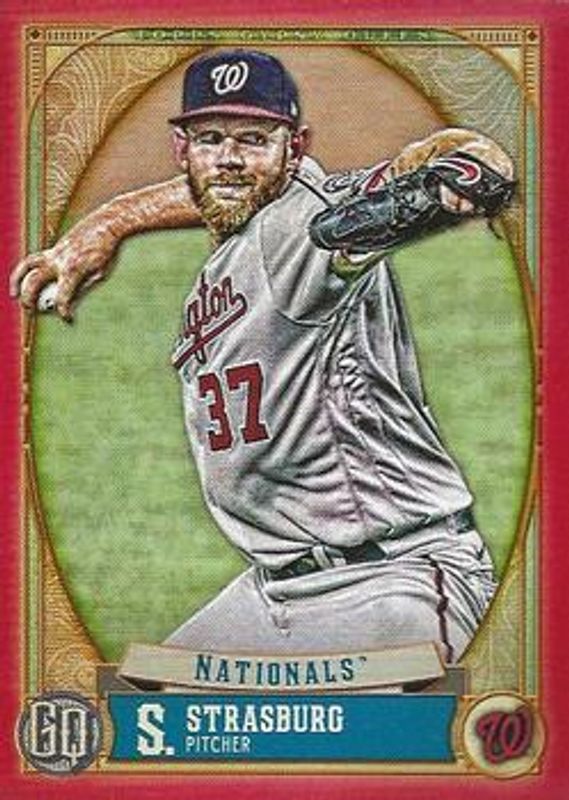 Stephen Strasburg 2021 Topps Gypsy Queen #170 Red /10 RAW