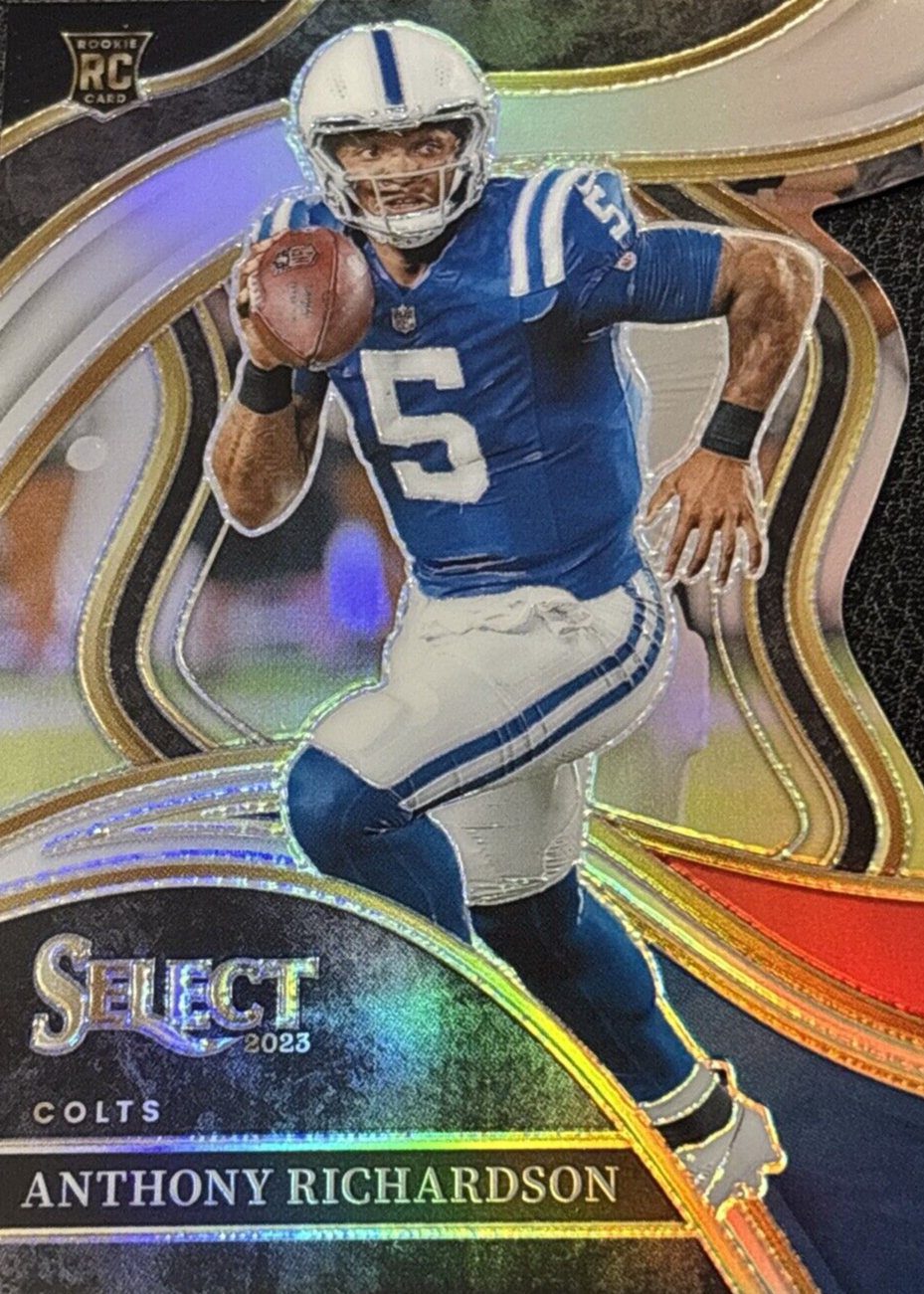 Anthony Richardson 2023 Select #297 Club Level Black & Red Die-Cut