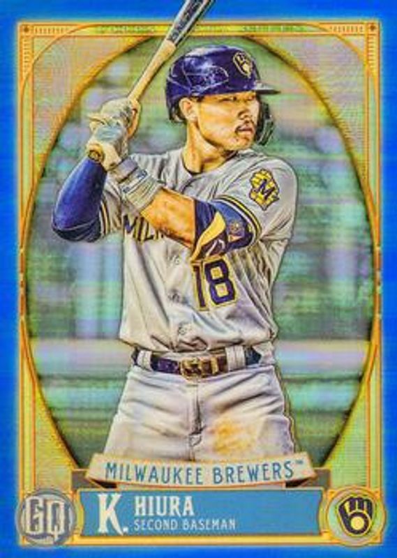 Keston Hiura 2021 Topps Gypsy Queen #103 Chrome Box Topper - Blue /99 RAW