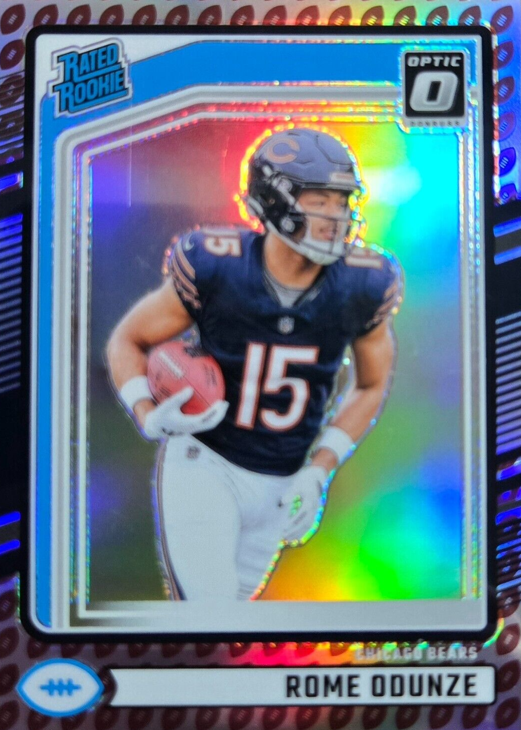 Rome Odunze Rookie Card PSA 9 - 2024 Panini Donruss Bomb Squad