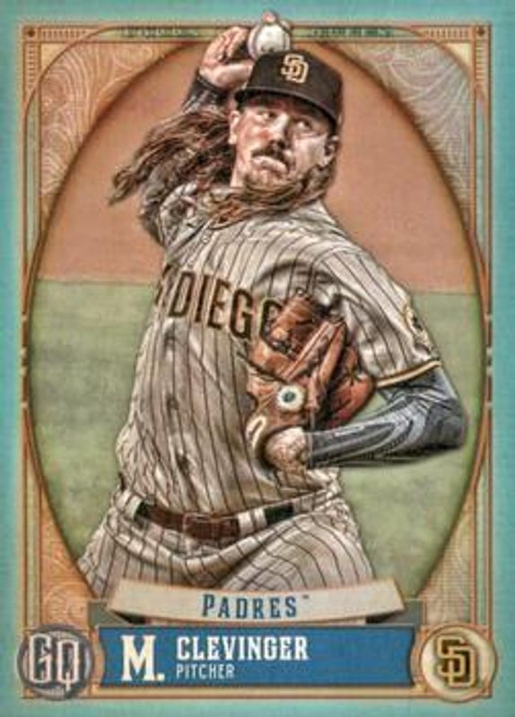 Mike Clevinger 2021 Topps Gypsy Queen #228 Turquoise /199 RAW