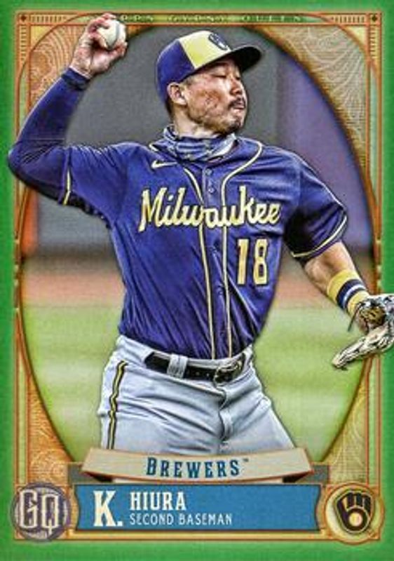 Keston Hiura 2021 Topps Gypsy Queen #103 Green RAW