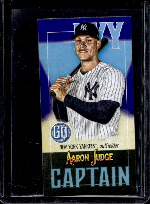 Aaron Judge 2021 Topps Gypsy Queen #CM-AJ Captains Minis - Indigo /250 RAW