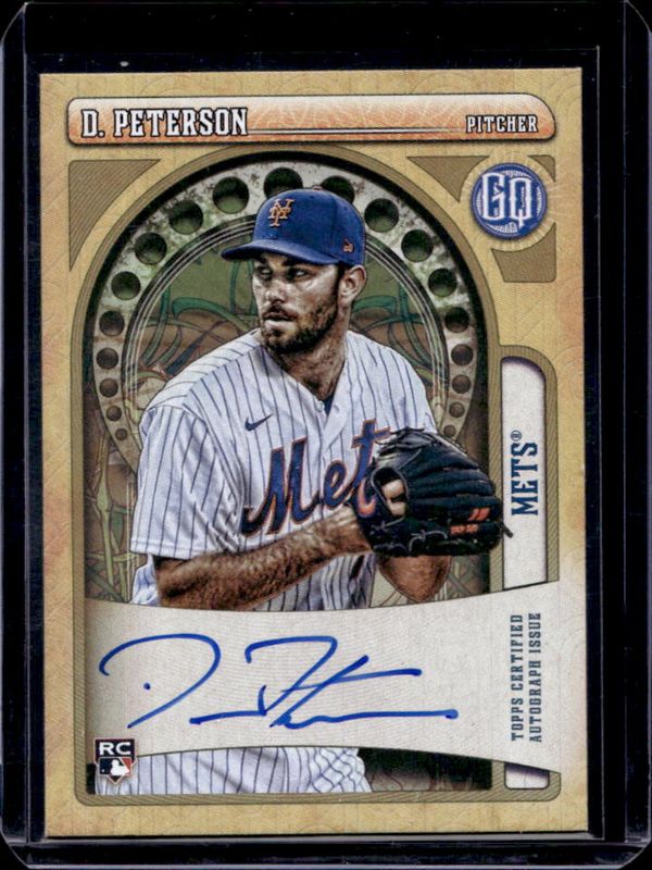 David Peterson 2021 Topps Gypsy Queen #GQA-DP Autographs Rookie RAW