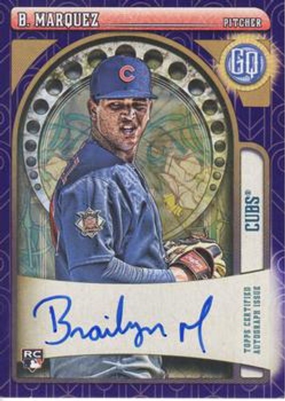 Brailyn Marquez 2021 Topps Gypsy Queen #GQA-BM Autographs - Indigo /150 Rookie RAW