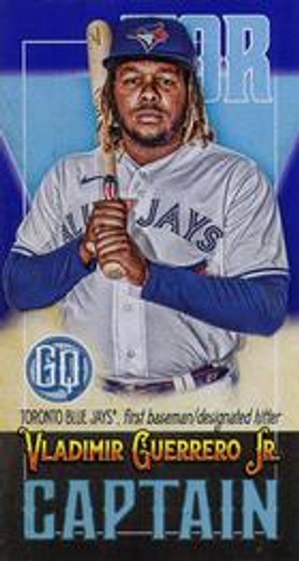 Aaron Judge / Bobby Witt Jr. / Vladimir Guerrero Jr. 2021 Topps Gypsy Queen #CM-VGJ Captains Minis - Indigo /250 RAW