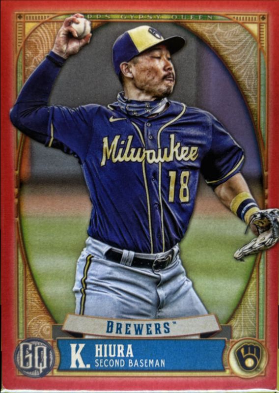 Keston Hiura 2021 Topps Gypsy Queen #103 Red /10 RAW