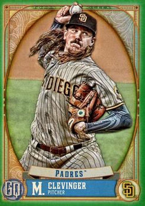 Mike Clevinger 2021 Topps Gypsy Queen #228 Green RAW