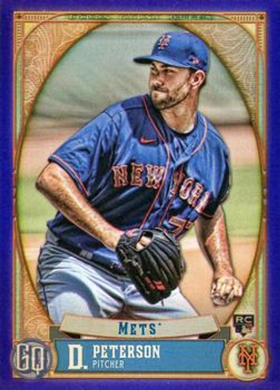David Peterson 2021 Topps Gypsy Queen #253 Indigo /250 Rookie RAW