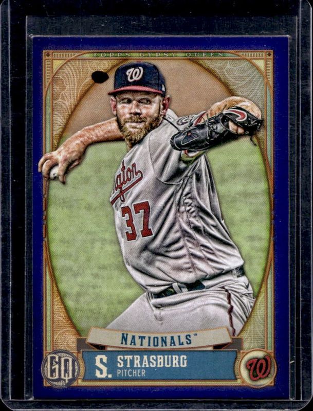 Stephen Strasburg 2021 Topps Gypsy Queen #170 Indigo /250 RAW