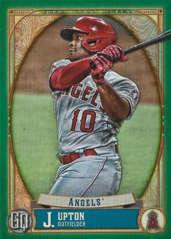 Justin Upton 2021 Topps Gypsy Queen #122 Green RAW