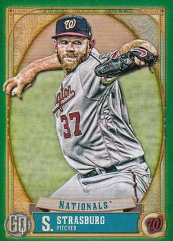 Stephen Strasburg 2021 Topps Gypsy Queen #170 Green RAW
