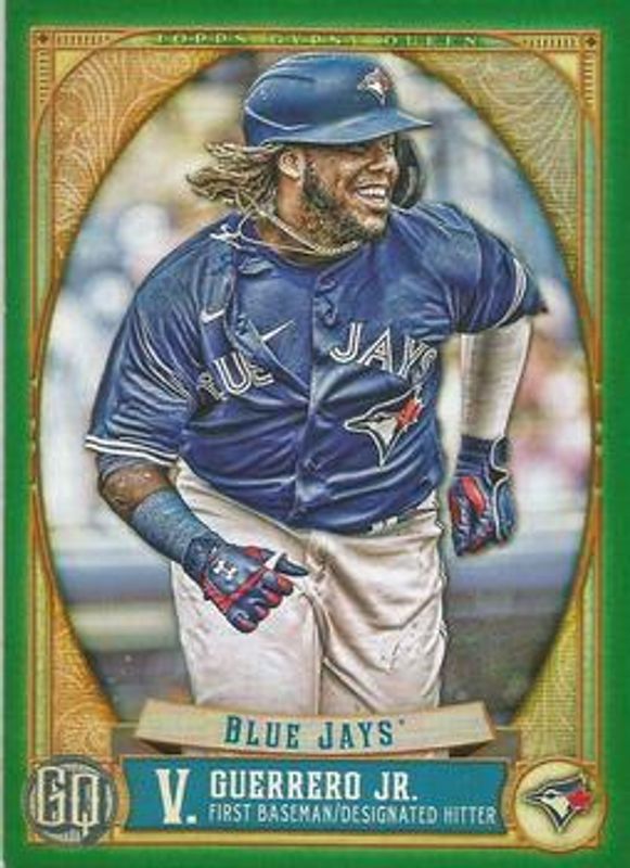 Aaron Judge / Bobby Witt Jr. / Vladimir Guerrero Jr. 2021 Topps Gypsy Queen #198 Green RAW