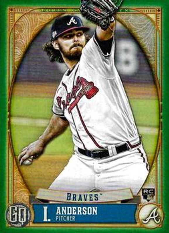 Ian Anderson 2021 Topps Gypsy Queen #226 Green Rookie RAW