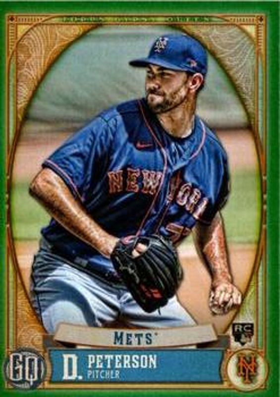 David Peterson 2021 Topps Gypsy Queen #253 Green Rookie RAW