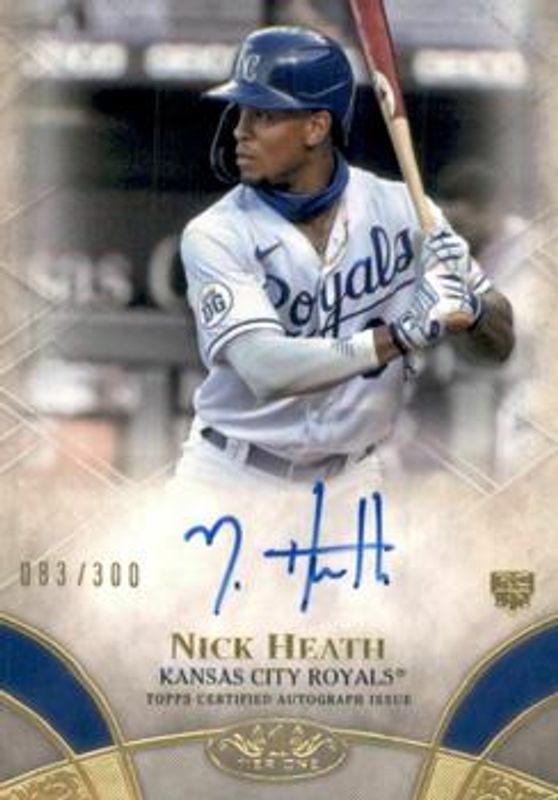 Nick Heath 2021 Topps Tier One #BOA-NH Break Out Autographs /300 Rookie RAW