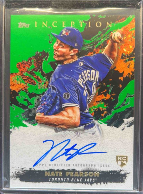 Nate Pearson 2021 Topps Inception #RESA-NP Rookie & Emerging Star Autographs - Green /125 RAW