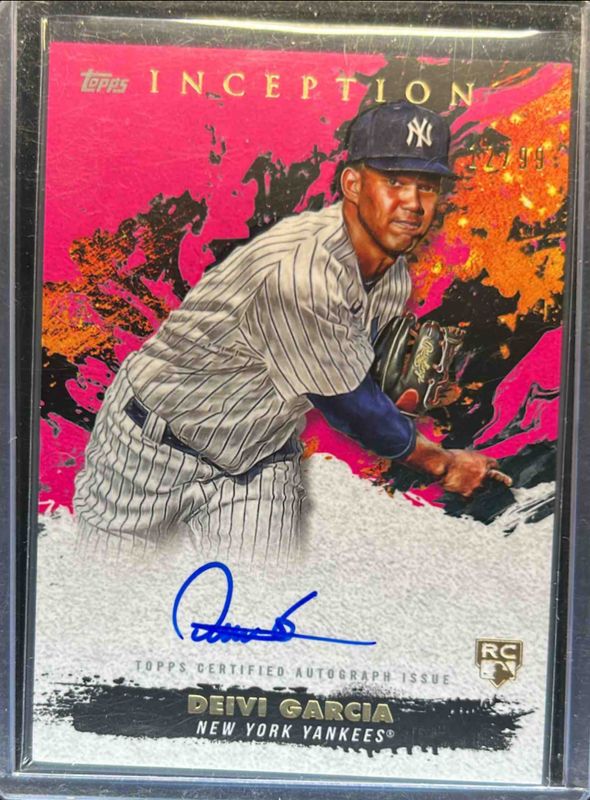 Deivi Garcia 2021 Topps Inception #RESA-DG Rookie & Emerging Star Autographs - Magenta /99 RAW