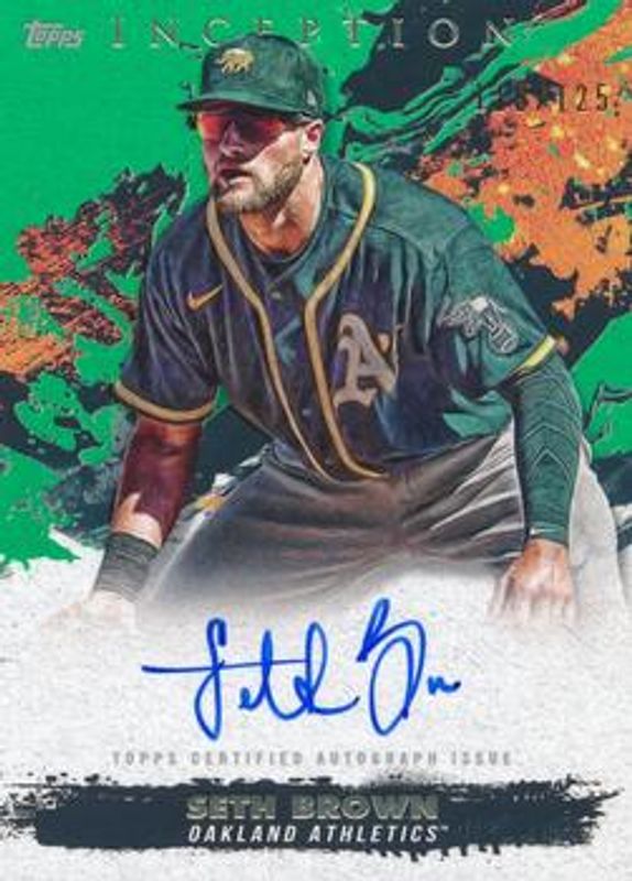 2021 Topps Inception #RESA-SB Rookie & Emerging Star Autographs - Green /125