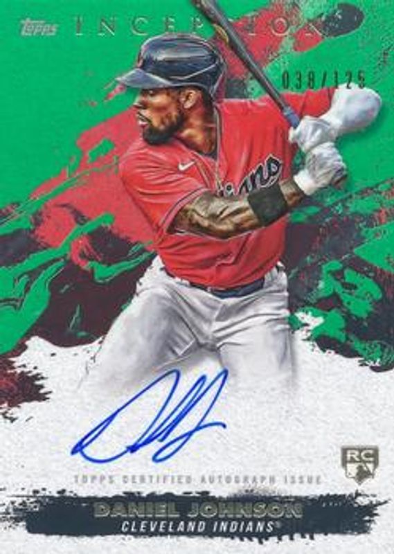 Daniel Johnson 2021 Topps Inception #RESA-DJ Rookie & Emerging Star Autographs - Green /125 RAW