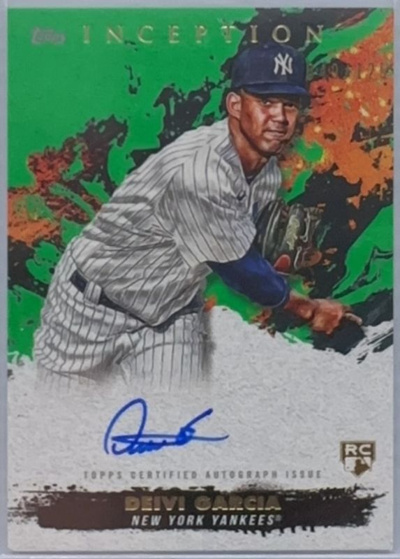 Deivi Garcia 2021 Topps Inception #RESA-DG Rookie & Emerging Star Autographs - Green /125 RAW