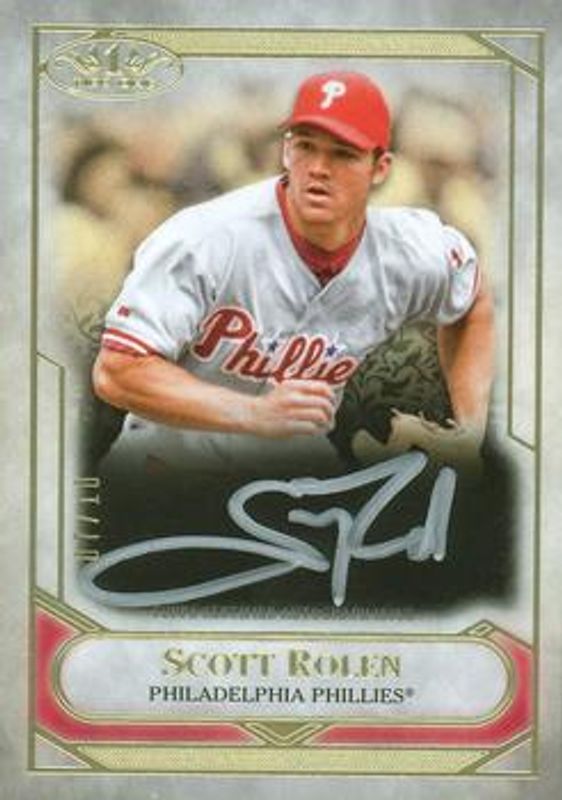 Scott Rolen 2021 Topps Tier One #T1TA-SR Talent Autographs - Silver Ink /10 RAW