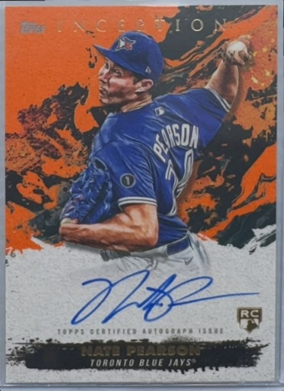 Nate Pearson 2021 Topps Inception #RESA-NP Rookie & Emerging Star Autographs - Orange /50 RAW