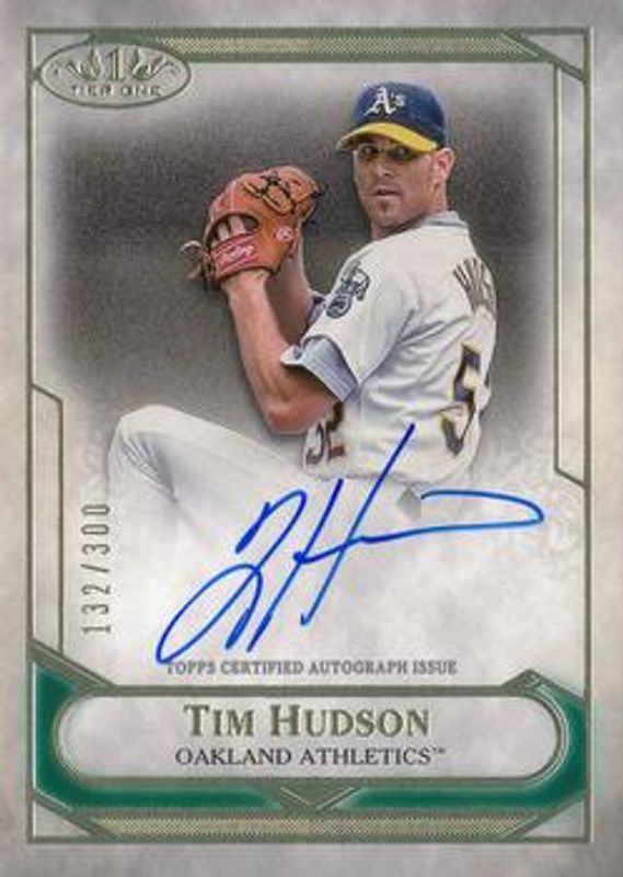 Tim Hudson 2021 Topps Tier One #T1TA-HUD Talent Autographs /250 RAW