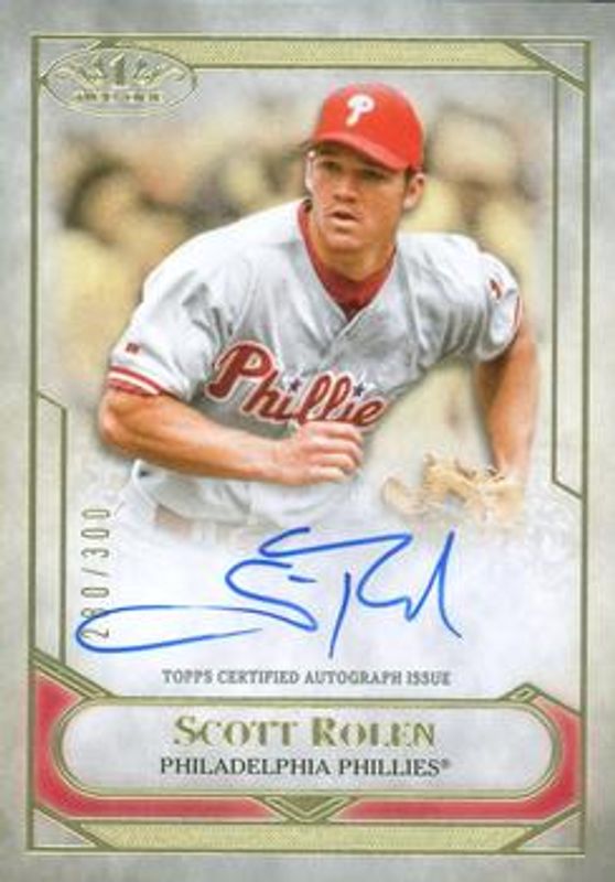 Scott Rolen 2021 Topps Tier One #T1TA-SR Talent Autographs /250 RAW