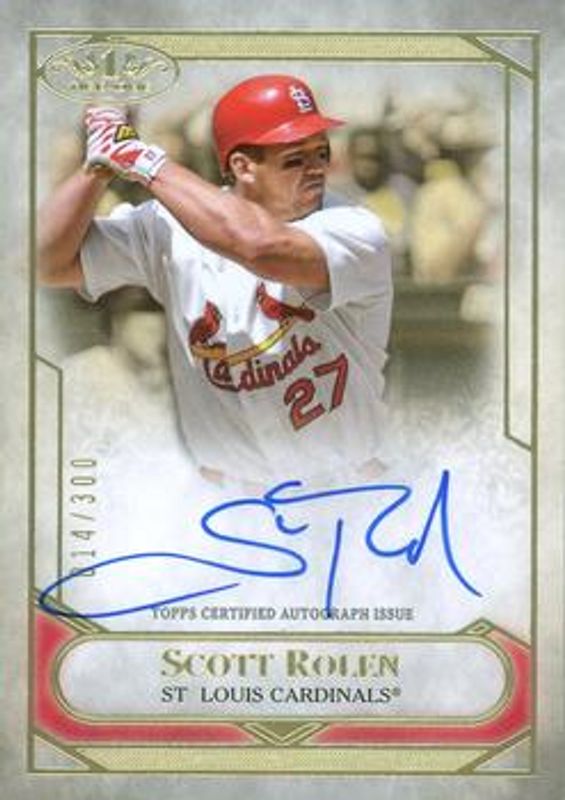 Scott Rolen 2021 Topps Tier One #T1TA-SRO Talent Autographs /250 RAW