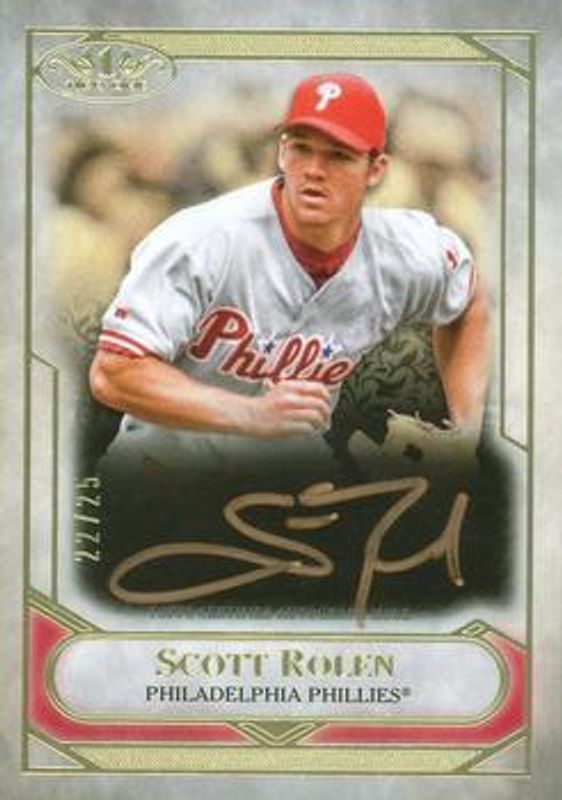Scott Rolen 2021 Topps Tier One #T1TA-SR Talent Autographs - Bronze Ink /25 RAW