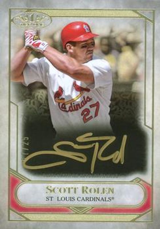 Scott Rolen 2021 Topps Tier One #T1TA-SRO Talent Autographs - Bronze Ink /25 RAW